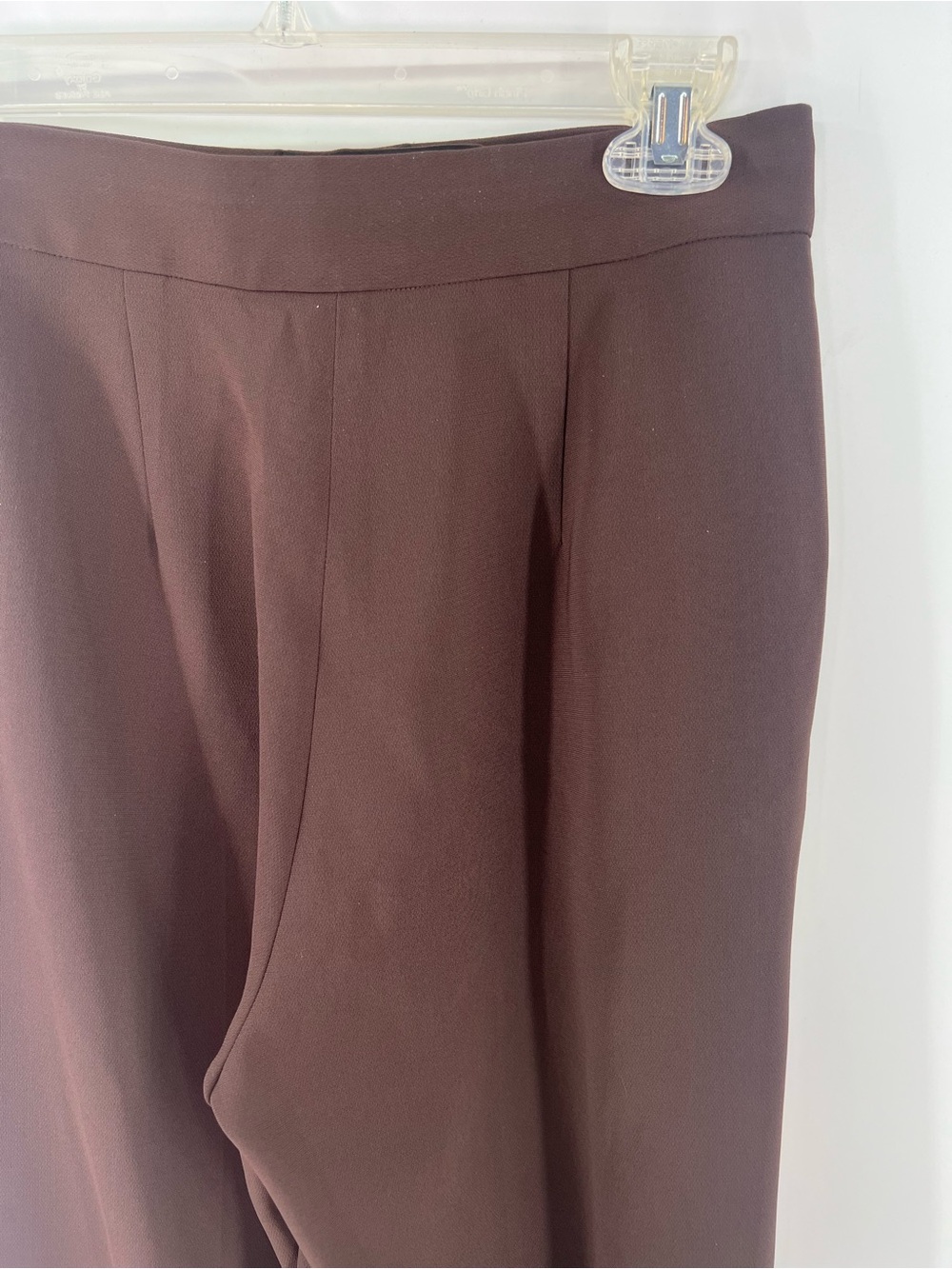 Babaton Aritzia Brown Leeway Pant Sway Crepe Wide Leg Ponte Trouser Pants 4 Four - Picture 8 of 12